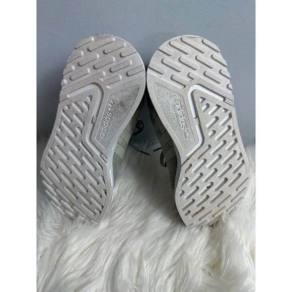 Adidas Gray Sneakers Women or Youth size 4.5 Gray White Unisex