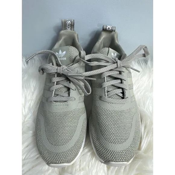 Adidas Gray Sneakers Women or Youth size 4.5 Gray White Unisex