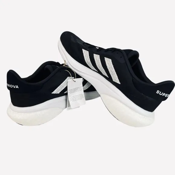 Adidas IE4367 Supernova 3 Black/White Textile Running Shoes Mens Size 11