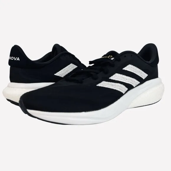 Adidas IE4367 Supernova 3 Black/White Textile Running Shoes Mens Size 11