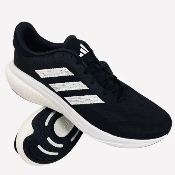 Adidas IE4367 Supernova 3 Black/White Textile Running Shoes Mens Size 11