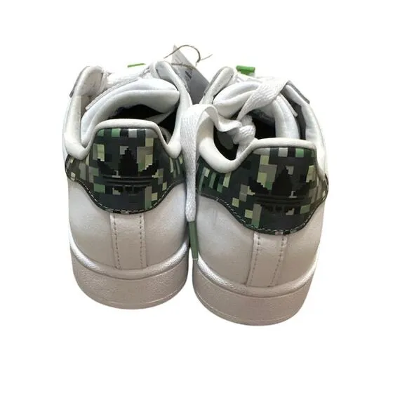 Adidas JQ8749 Superstar II x Minecraft Shoes Unisex Kids Size 4.5 New with tag