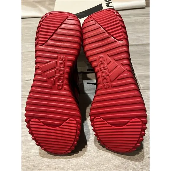 Adidas Kaptir 3.0 Running Shoes Unisex Men 11.5 Women 12.5 Red Black Jl1246