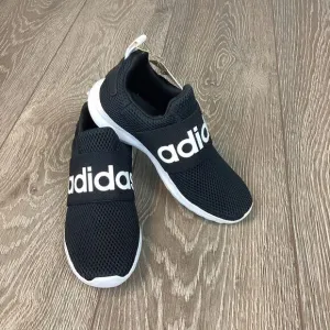 ADIDAS LITE RACER ADAPT 4.0 K Cloud‎ Foam Sneaker Shoe Black White Size 2 Youth