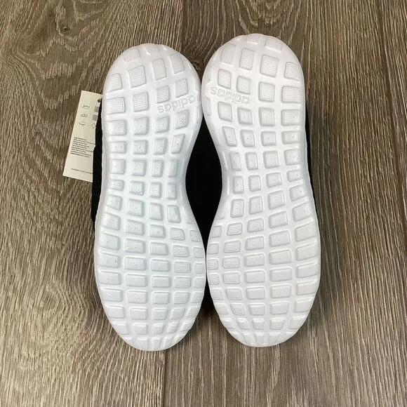 ADIDAS LITE RACER ADAPT 4.0 K Cloud‎ Foam Sneaker Shoe Black White Size 2 Youth