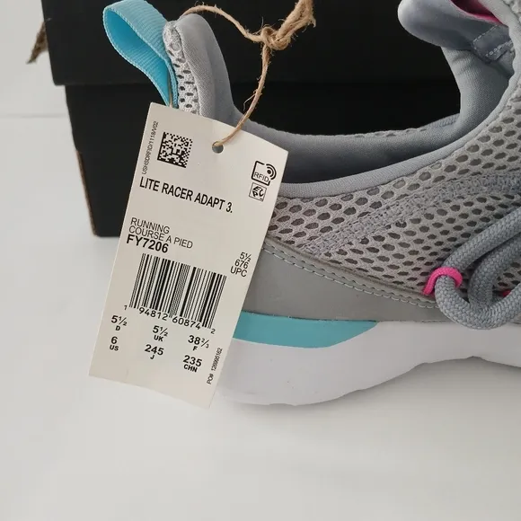 Adidas Little Racer Adapt 3, Slip on Sneakers, Youth Size 6