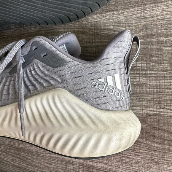 Adidas Men’s Alphabounce   Gray Running Sneakers Men’s Size 12