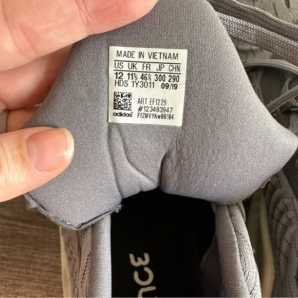 Adidas Men’s Alphabounce   Gray Running Sneakers Men’s Size 12