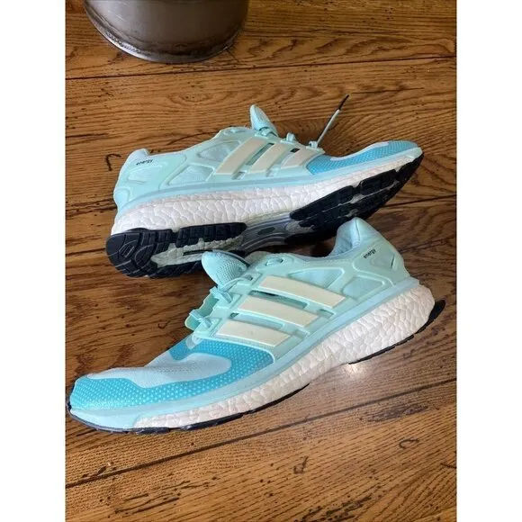 𝅺adidas Mens Energy Boost S.E Blue Running Shoes Size 11