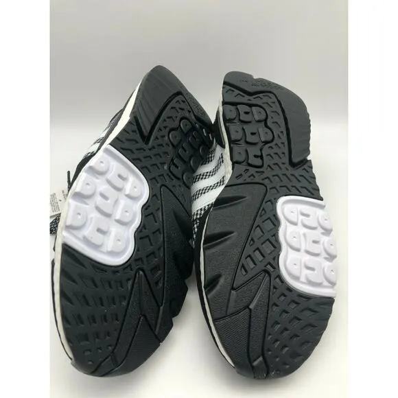 adidas Men’s Nite Jogger Casual Shoes Black/White/Silver FV3854 Size US 10.5