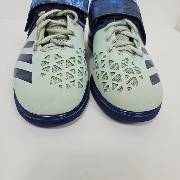 Adidas Men's Powerlift 3 Vapor Green / Blue Weightlifting Shoes 8