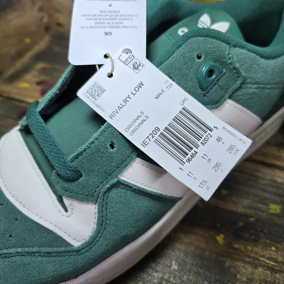 Adidas‎ Men’s Rivalry Low Collegiate Green Casual Sneakers Shoes Size 11.5 new