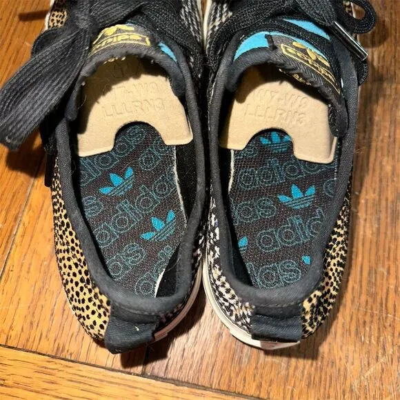 Adidas Nizza RF Leopard Sneakers Unisex Size Men's 7.5 Multicolor Low Top