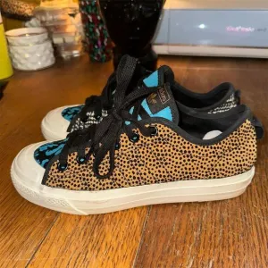Adidas Nizza RF Leopard Sneakers Unisex Size Men's 7.5 Multicolor Low Top