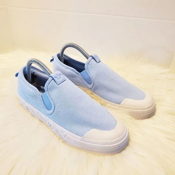 ADIDAS Nizza Slip-On Shoes Glow Blue