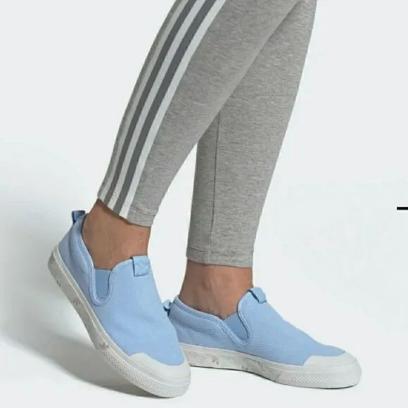 ADIDAS Nizza Slip-On Shoes Glow Blue