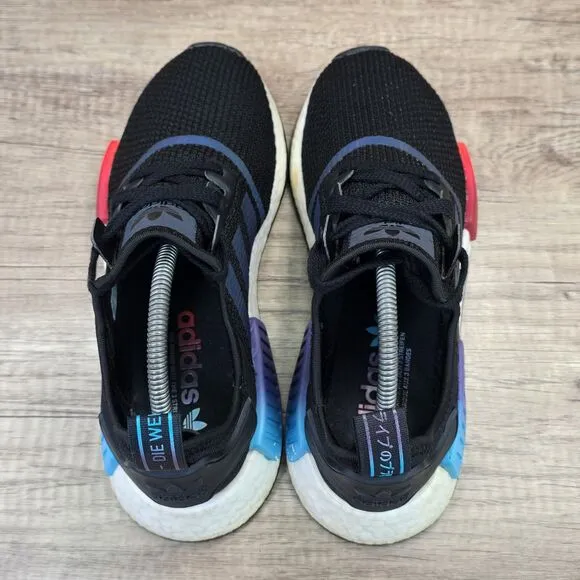 Adidas NMD R1 Gradient Men's Size 8.5 Black Running Shoes (FW4365)