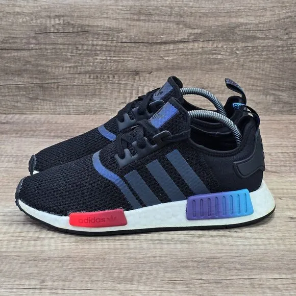 Adidas NMD R1 Gradient Men's Size 8.5 Black Running Shoes (FW4365)