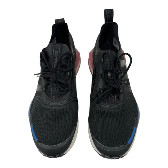 Adidas NMD R1 V3 Casual Shoes Black / White / Blue / Red Sz 10.5