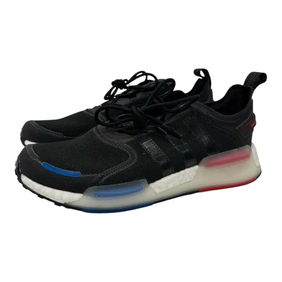 Adidas NMD R1 V3 Casual Shoes Black / White / Blue / Red Sz 10.5