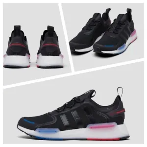 Adidas NMD R1 V3 Casual Shoes Black / White / Blue / Red Sz 10.5