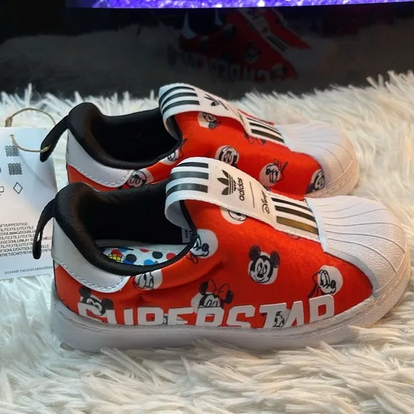 🌟adidas Originals Disney Superstar 360 X C Slip On Mickey Mouse Shoes - 7.5