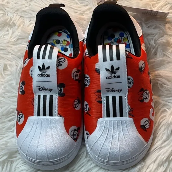 🌟adidas Originals Disney Superstar 360 X C Slip On Mickey Mouse Shoes - 7.5