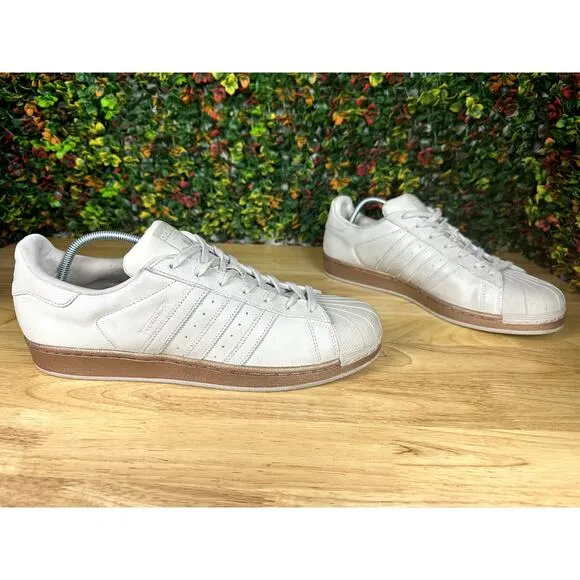 Adidas Originals Superstar Cream Aerodescent Gold Sneakers Shoes BB8117‎ Mens 13
