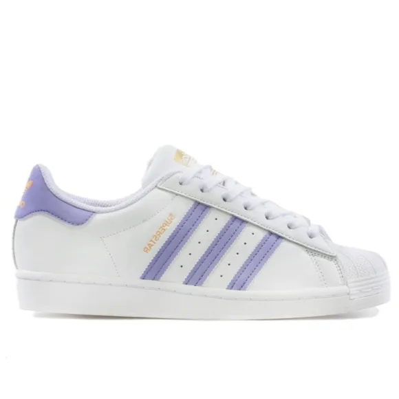 Adidas Originals Superstar White and Purple