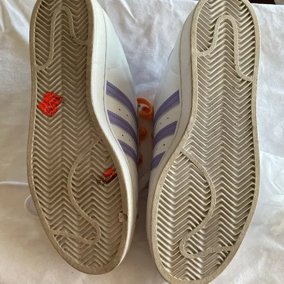 Adidas Originals Superstar White and Purple