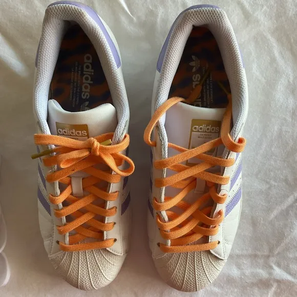 Adidas Originals Superstar White and Purple