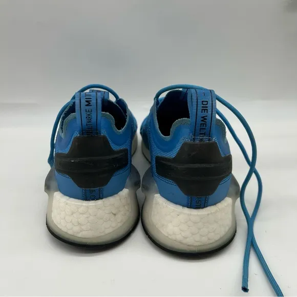 Adidas Originals Unisex Big Kids NMD_V3 Shoes in Cloud White/Pulse Blue size 6.5