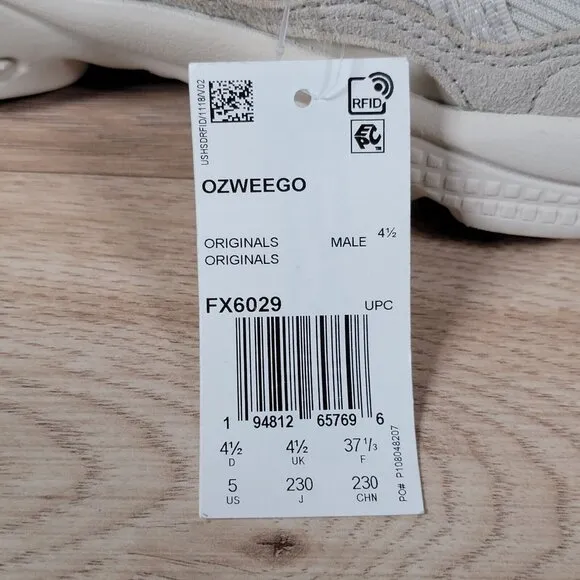 adidas Ozweego Shoes Mens Size 5 Beige Athletic Running Womens 6 Sneakers FX6029