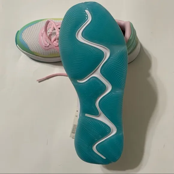 Adidas Primrose Sleek White Blue Yellow Pink Women Size 6.5 Running Shoes FZ3215