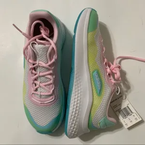 Adidas Primrose Sleek White Blue Yellow Pink Women Size 6.5 Running Shoes FZ3215