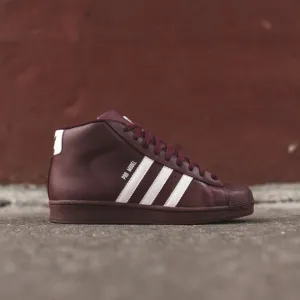 ADIDAS // pro model burgundy high tops