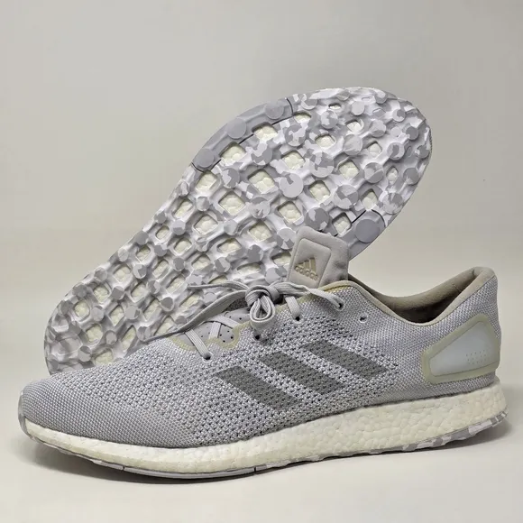 Adidas Pureboost DPR Mid Grey Running Shoes Training Sneakers S80734 Men Sz 15