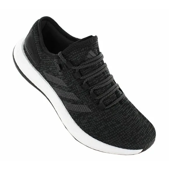 Adidas Pureboost Low Top Mens Athletic Running Shoes Black BA8899 NEW Multi Sz