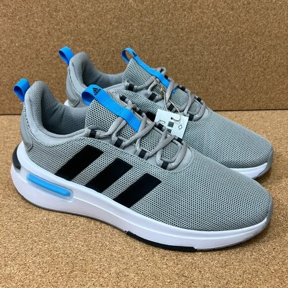 Adidas Racer TR23 Sneaker Running Shoes Men's Size 8.5 Solid Grey Carbon Blue