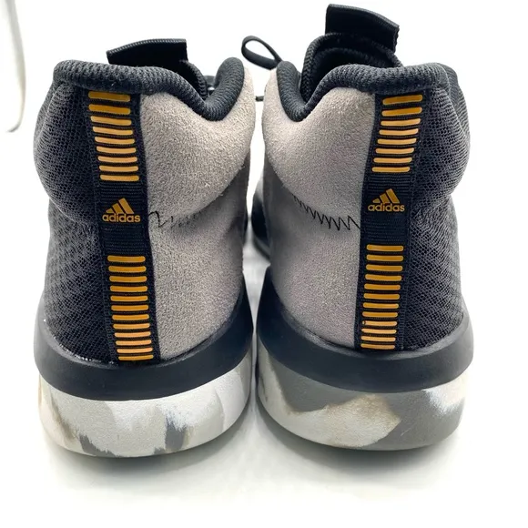 Adidas Sneakers Pro Next 2019 J black white gold w/ Camo soles SZ 7 NWOT