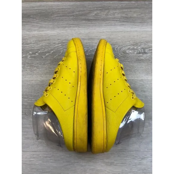 Adidas Stan Smith FX0531 Mens Sneaker 6.5 Yellow Leather Slip-On Mule Shoes