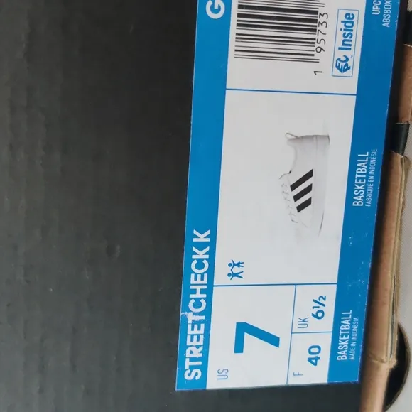 ADIDAS STREETCHECK K SNEAKERS, Style GY8305, Size 7 Big Kid's (unisex)Color Whit