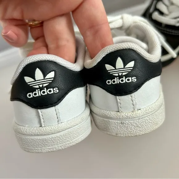 Adidas Superstar &amp; Vans Old Skool Toddler Sneakers - Unisex 2pc Bundle Size 4