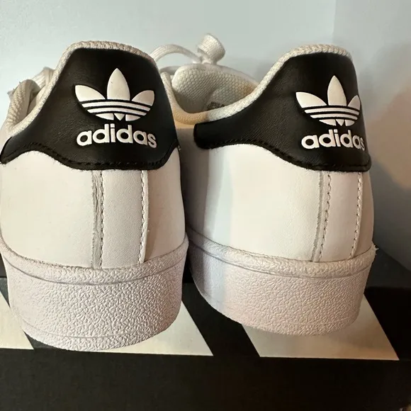 Adidas Superstar White and Black Sneakers