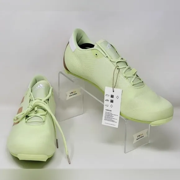 Adidas The Road Cycling Shoes Unisex Lime Pulse Green Gold Unisex Size Multi New
