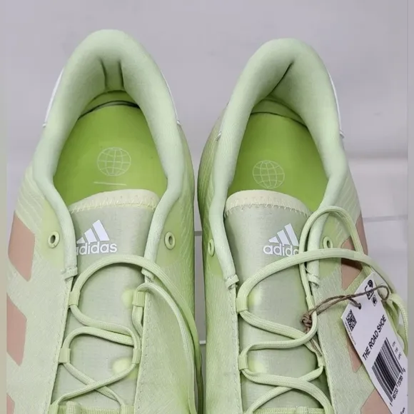 Adidas The Road Cycling Shoes Unisex Lime Pulse Green Gold Unisex Size Multi New