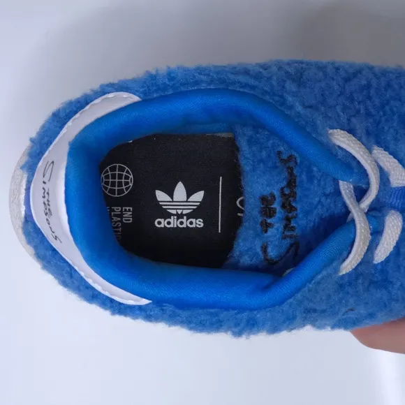 ADIDAS The Simpsons Marge Superstar Sherpa Sneakers Blue Unisex Youth Sz 8