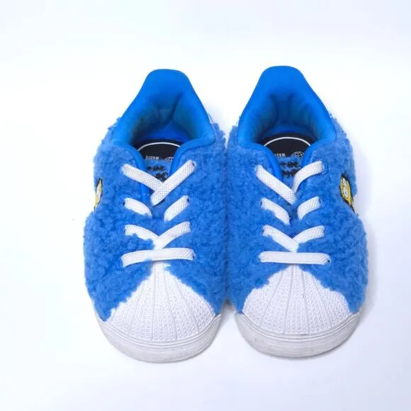 ADIDAS The Simpsons Marge Superstar Sherpa Sneakers Blue Unisex Youth Sz 8