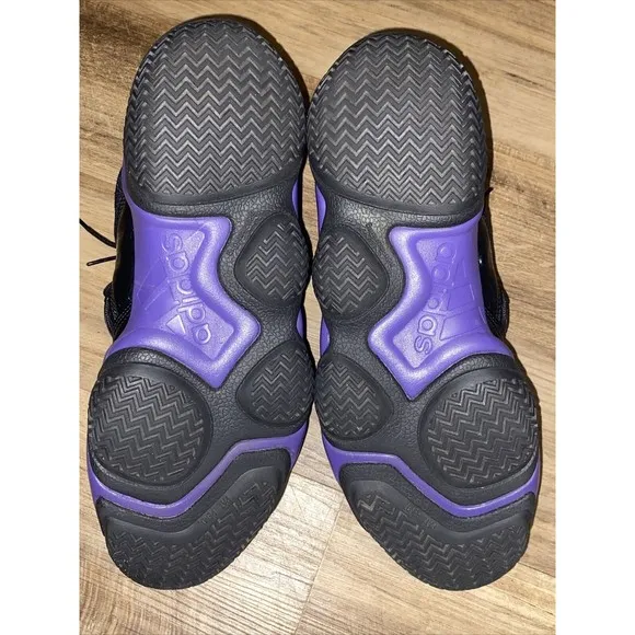 Adidas Top Ten 2000 Lakers Men’s Black Purple Mid-Calf Sneakers Sz 14