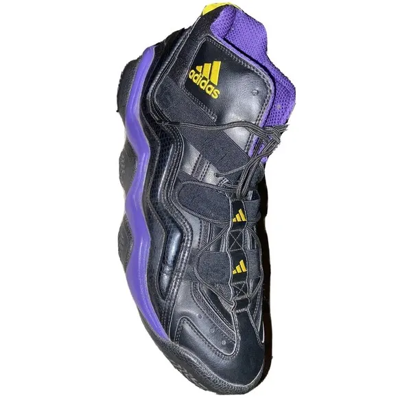 Adidas Top Ten 2000 Lakers Men’s Black Purple Mid-Calf Sneakers Sz 14